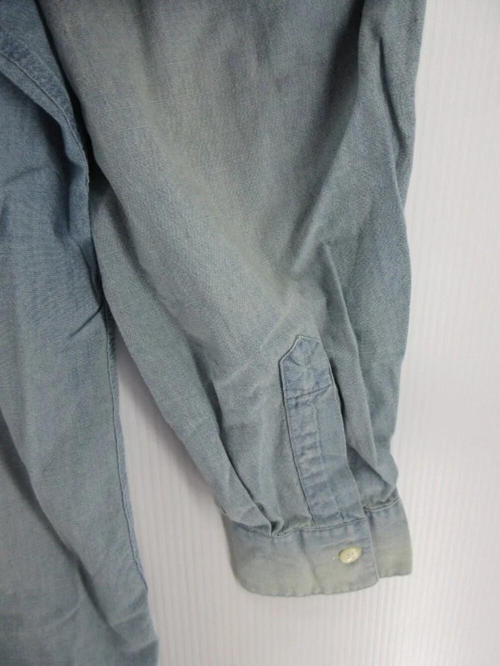 Polo Ralph Lauren Shirt 2XB Big Chambray US RL Naval Res Workwear